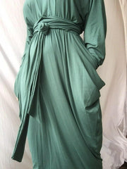 Mid Sleeve High Neck Slouch Dress