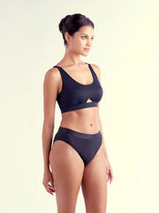 Adah Wire-free Bra, Petite, Contoured, Push-up, Racerback Sports Bra