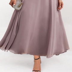 Women's Plus Size Dress Set Solid Color Crew Neck Half Sleeve Dress